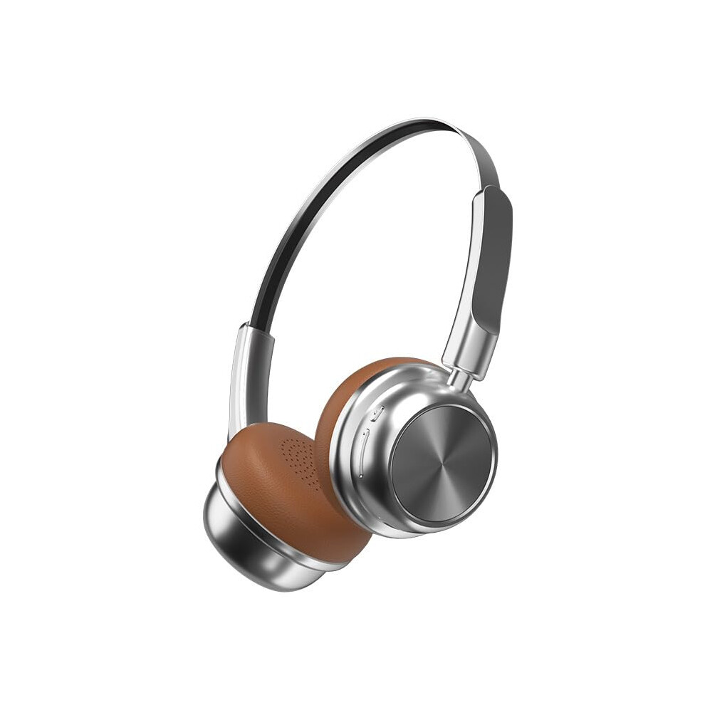 Cr20 Wireless Headphones With Hifi Sound Typec Charging Noise Reduction Protein Leather Earpads Silver/White 9426802510898