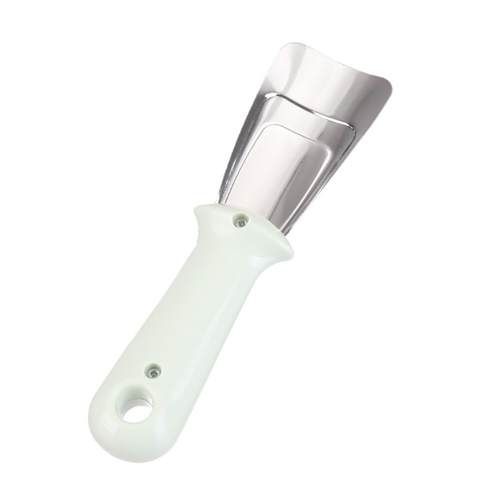 Stainless Steel Ice Scraper Refrigerator Deicing Shovel With Hanging Handle, Green 9189345294907