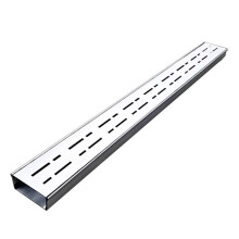 Drainage Narrow Drain Grate 304 Stainless Steel Trench Kit 5x5cm for Indoor Outdoor Use in Sidewalk Garage Garden Silver