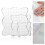 Grid Design Stamping Tools, Easy Grip Design Acrylic Clear Stamping Blocks for Accurate Image Placement, Adjustable Positioning with Smooth Edges, 1