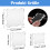 Grid Design Stamping Tools, Easy Grip Design Acrylic Clear Stamping Blocks for Accurate Image Placement, Adjustable Positioning with Smooth Edges, 3