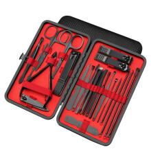 Set professionale per manicure e cura di mani e piedi, strumenti in acciaio inossidabile di grado chirurgico con design ergonomico antiscivolo,