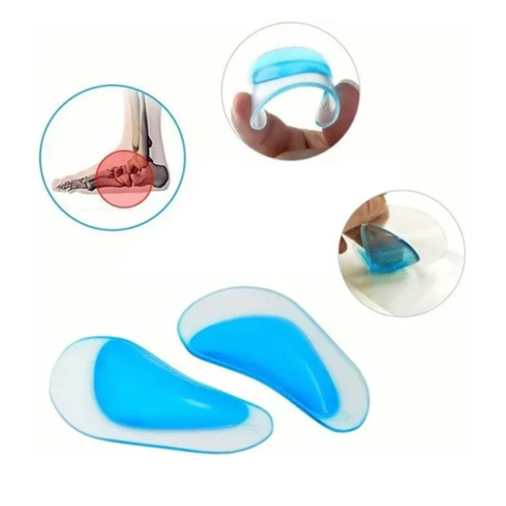 Royalblue Silicone Feet Correct Pad for Flat Feet & High Heels, 10 x 5.5cm