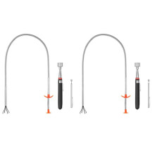 Lot de 6 Outils de Ramassage D'Outils de Ramassage Magnétique Récupération D'Outils de Ramassage D'Aimant Télescopique Pince à Courbe Pliable