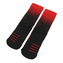 Herren Dicke, atmungsaktive Sport-Crew-Socken L 37-45 Schwarz Rot Anti-Rutsch-Dämpfung