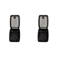 2X Key Box Wall Mounted Large Key Box Secure Waterproof Outdoor Key Box with 12 Code Rustproof Heavy Duty Key