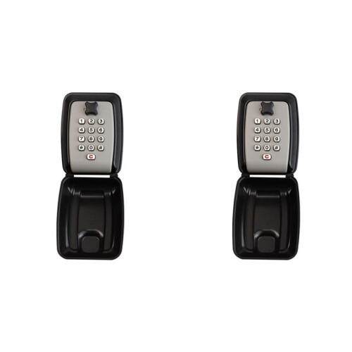 2X Key Box Wall Mounted Large Key Box Secure Waterproof Outdoor Key Box with 12 Code Rustproof Heavy Duty Key