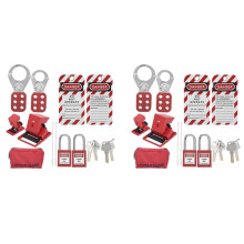 18-teiliges Lockout-Tagout-Schlösser-Tag-Set – Lockout-Schlösser mit verschiedenen Schlüsseln, Sicherheits-Vorhängeschlösser, Lockout-Station,