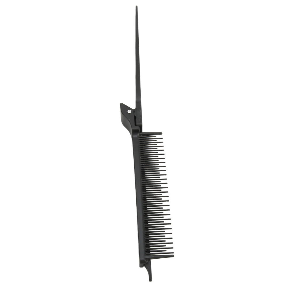 Professional Rat Tail Comb Clip for Highlighting & Hair Styling Black