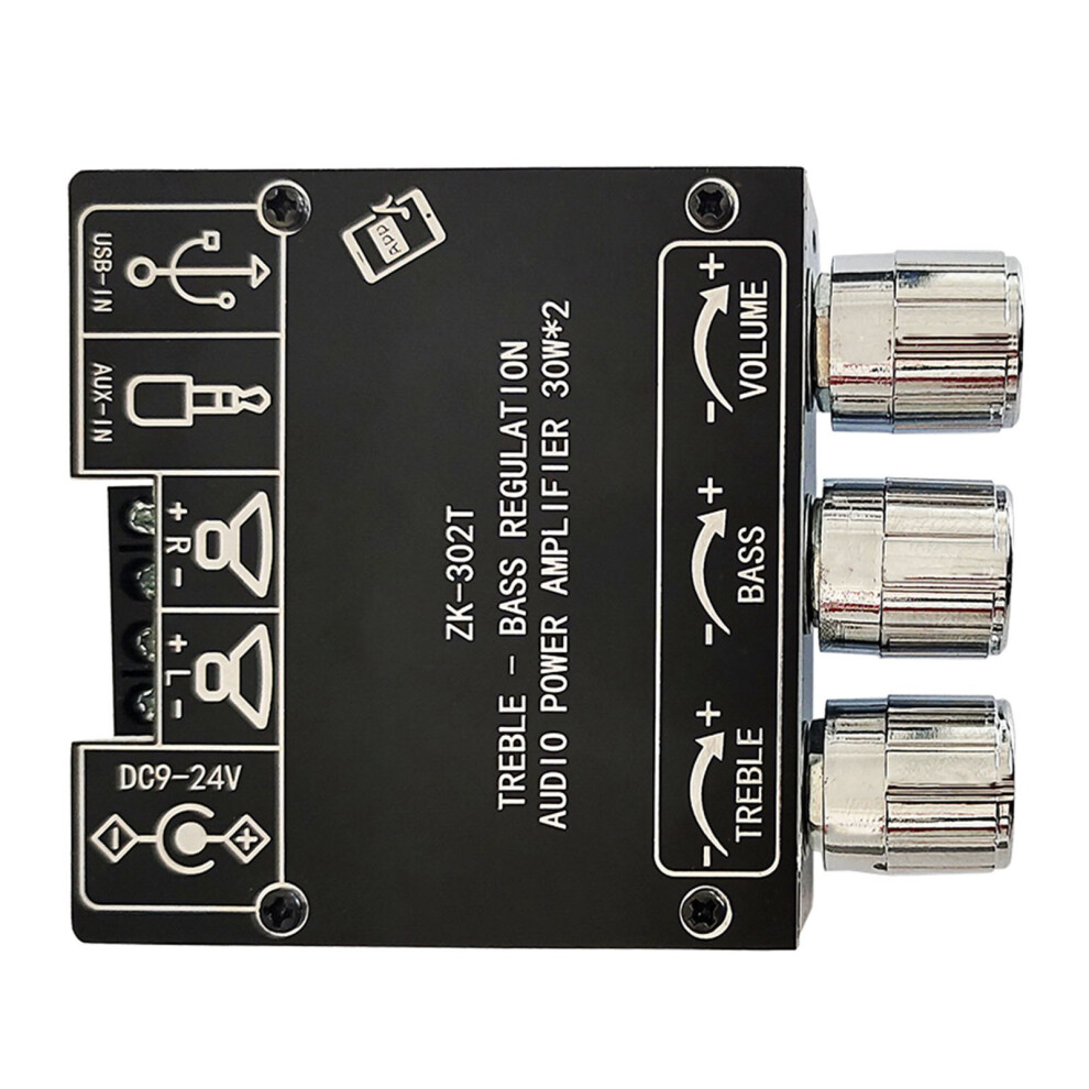 Bluetooth Digital Power Amplifier Board 302T 2.0 Stereo 30W X 2 8031371489271