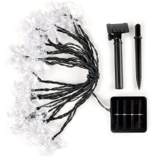 DIY Paradise, Battery Operated Flower Shaped Lights, Create Your Dream Outdoor Oasis, Waterproof, For Indoor Outdoor Decor (5m)