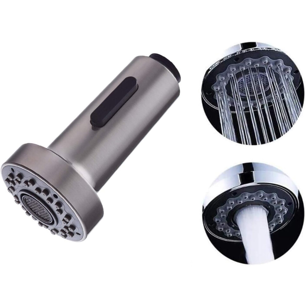 Brushed Nickel Finish, Angle Simple Pull Out Sink Faucet Offers Aesthetic Appeal And Durability, Easy To Clean And Install, Resists Fingerprints And 9358999556949