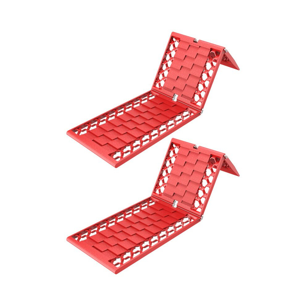 Emergency Traction Mat, Auto Tire Grip Aid For Ice, Mud, And Sand, All-Weather Foldable Recovery Tool (2 Pieces) 9169997308757