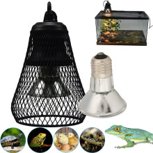 Reptile Anti-Scald Lampshade With Easy Placement, Anti-Bite Spring Ensures Safe And Reliable Usage