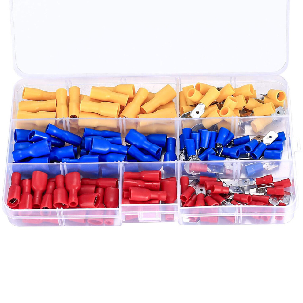 Electrical Cable Connectors Assorted Kit, Easy To Use Secure Connection With Flame-Retardant Pvc Sleeve For Safety And Reliability 9433291649336
