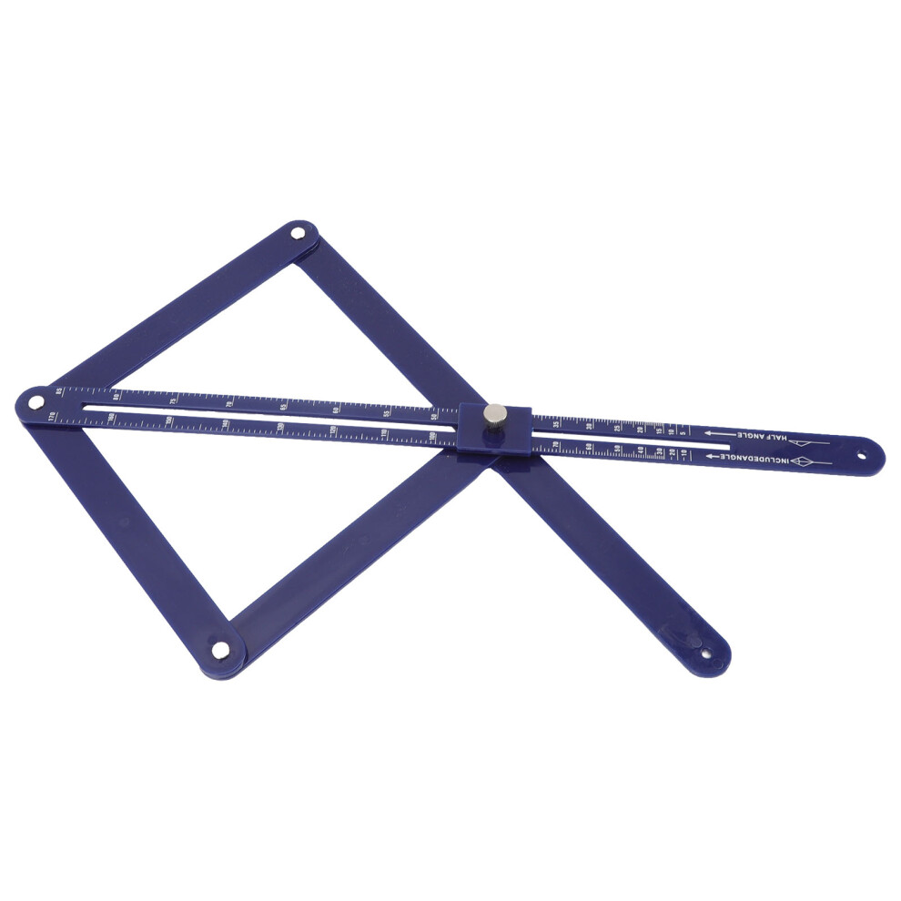 Angle Ruler, Folding Ruler With 4 Sided Adjustable Ruler Mechanism, Woodworking Measuring Tool Multifunctional Protractor Angle Finder, Adjustable 9441426956242