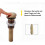 Bathroom Sink Strainer Stopper, Kitchen Basin Bottle Trap Ensures Quick Drainage, Solid Brass Construction With Chinese Style Pattern, Without 5