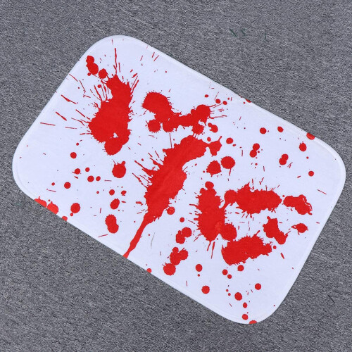 Χαλί Μπάνιου Spooky Bloodstain, Ιδανική Διακόσμηση για το Halloween, Μικροΐνες που Προσφέρουν 2