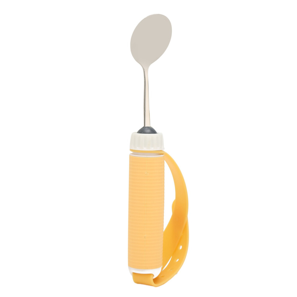 Stainless Steel Adaptive Eating Spoon for Disabled Patients, Easy Grip
