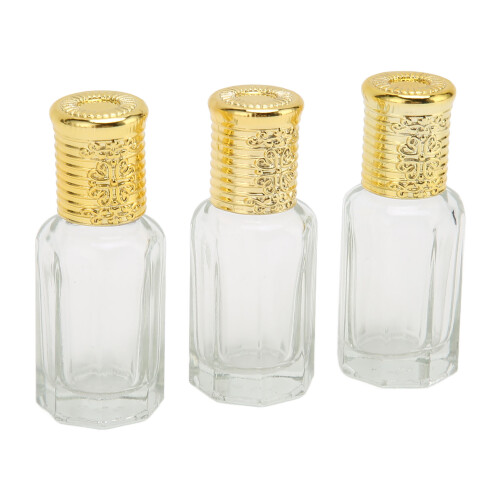 Σετ πολυτελών αρωμάτων Golden Cover, 3 τεμάχια διαφανή γυάλινα μπουκάλια, υποαλλεργικό 2