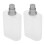 Elegant Fine Mist Atomizer, 2 τεμάχια 30ml ματ διαφανές μπουκάλι αρώματος που αποτρέπει τις 5
