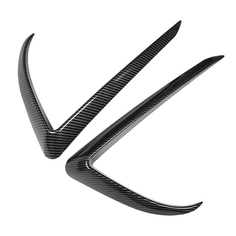 Carbon Fiber Front Bumper Fog Lamp Trim Front Left Eyebrow Cover Luxury Car Decoration 9347817085303