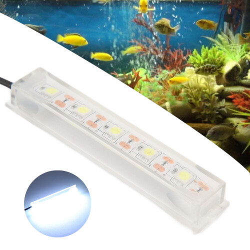 Brightness Adjustable LED Aquarium Light Underwater Light, IP68 Waterproof Submersible Crystal Glass Lights With Remote Control Memory Function Low 1