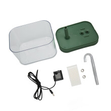 Fonte de água automática para gatos, silenciosa, alimentada por USB, com reservatório transparente, anti-queima a seco, capacidade de 5 litros,