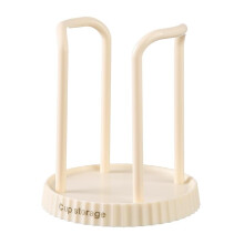 Paper Cup Holder and Dispenser Organizer for Coffee Tea Bags Storage, Beige Desktop