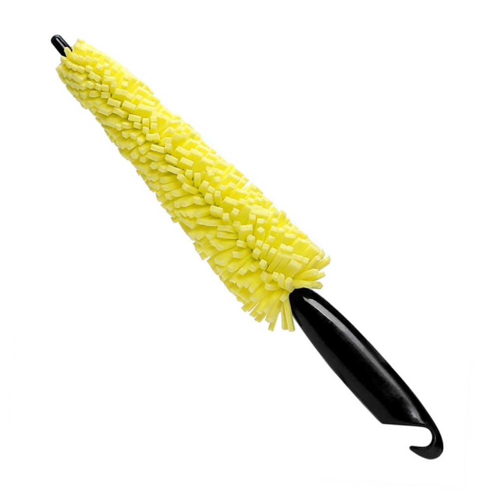 Car Wheel Cleaning Brush With Handle For Deep Tire And Rim Cleaning, Multicolor Sponge Tool 9347817085730