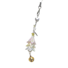 Lanière de téléphone en forme d'arbre de noël, pendentif-Rose