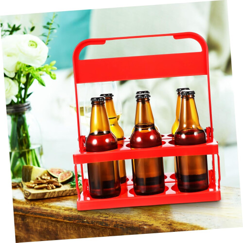 Foldable 6 Bottle Drink Carrier with Handle for Beer and Soda Events 2