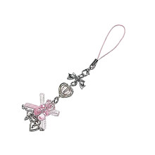 Porte-clés pendentif ours élégant, nœud papillon,-Style lanière