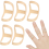 Finger splint finger support finger straightener brace 5-pack 1