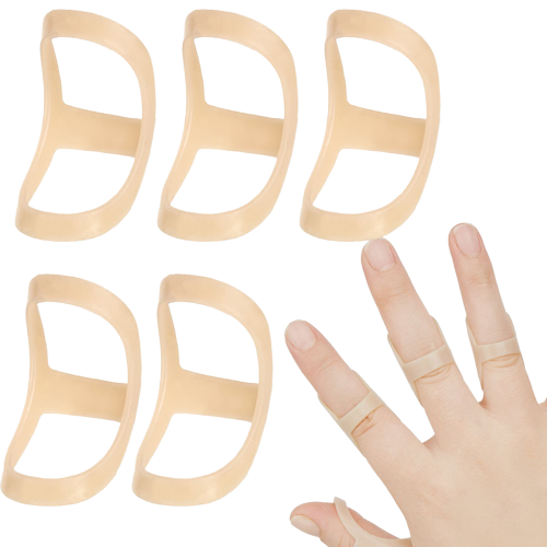 Finger splint finger support finger straightener brace 5-pack