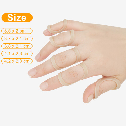 Finger splint finger support finger straightener brace 5-pack 2