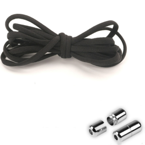 Elastische Schnürsenkel mit Verschluss 1 Paar Black 1