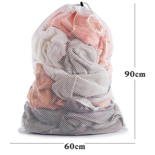 Großer Waschbeutel 60x90 cm Weiß   2er-Pack 1
