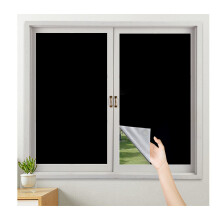 DIY Verdunkelungsvorhang Fensterfolie Black 145 x 100 cm
