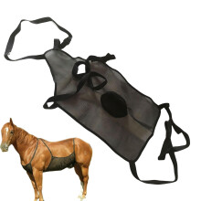 Antibreeding accessory for goats – Adjustable strap, Animal protection apron, Black