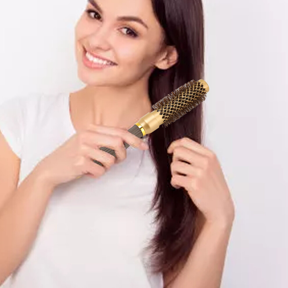 Quick & Static-Free Round Blow Dryer Brush with Ionic Technology for Hair