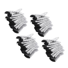 Breathable Polyethylene Fiber Finger Gloves - 40 Pcs Safety Cots