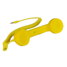 Mobile earpiece yellow plastic eliminates 96% of mobile phone radiation