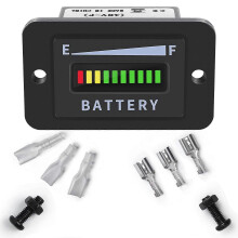 Índice de Bateria de Carrinho de Golfe para Monitor de Bateria Club C 48V CC Preto