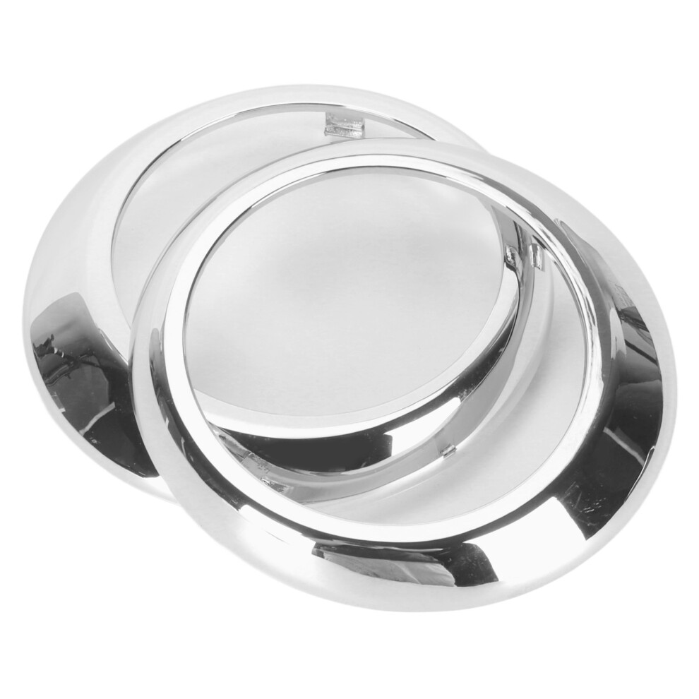 Pair Fog Cover Ring Chrome Bezel For Tiburon Coupe 2003-2004 Light 4901381383385