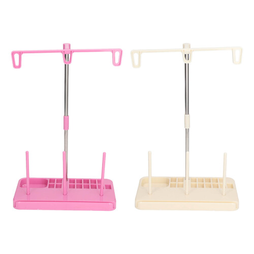 2 pcs Lightweight Plastic Aluminum Sewing Machine Thread Stand for Home Use 1