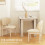 Homcom HOMCOM Folding Dining Table Extendable Kitchen Table Drop Leaf Table for 2-4 5