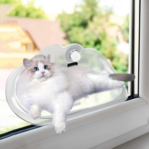 Cat Window Perch Suction Cup Window Hammock Indoor Cat Bed ShockProof Window Sill Hammock Sunbathing Window Perch 1