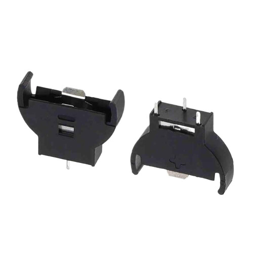5Pcs Black Plastic CR2032 Coin Cell Battery Holder Case for DIY Electronics Secure Connection