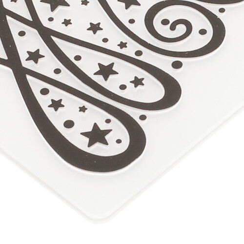 4 Sheets Christmas Embossing Folders Reusable DIY Paper Art Templates 2